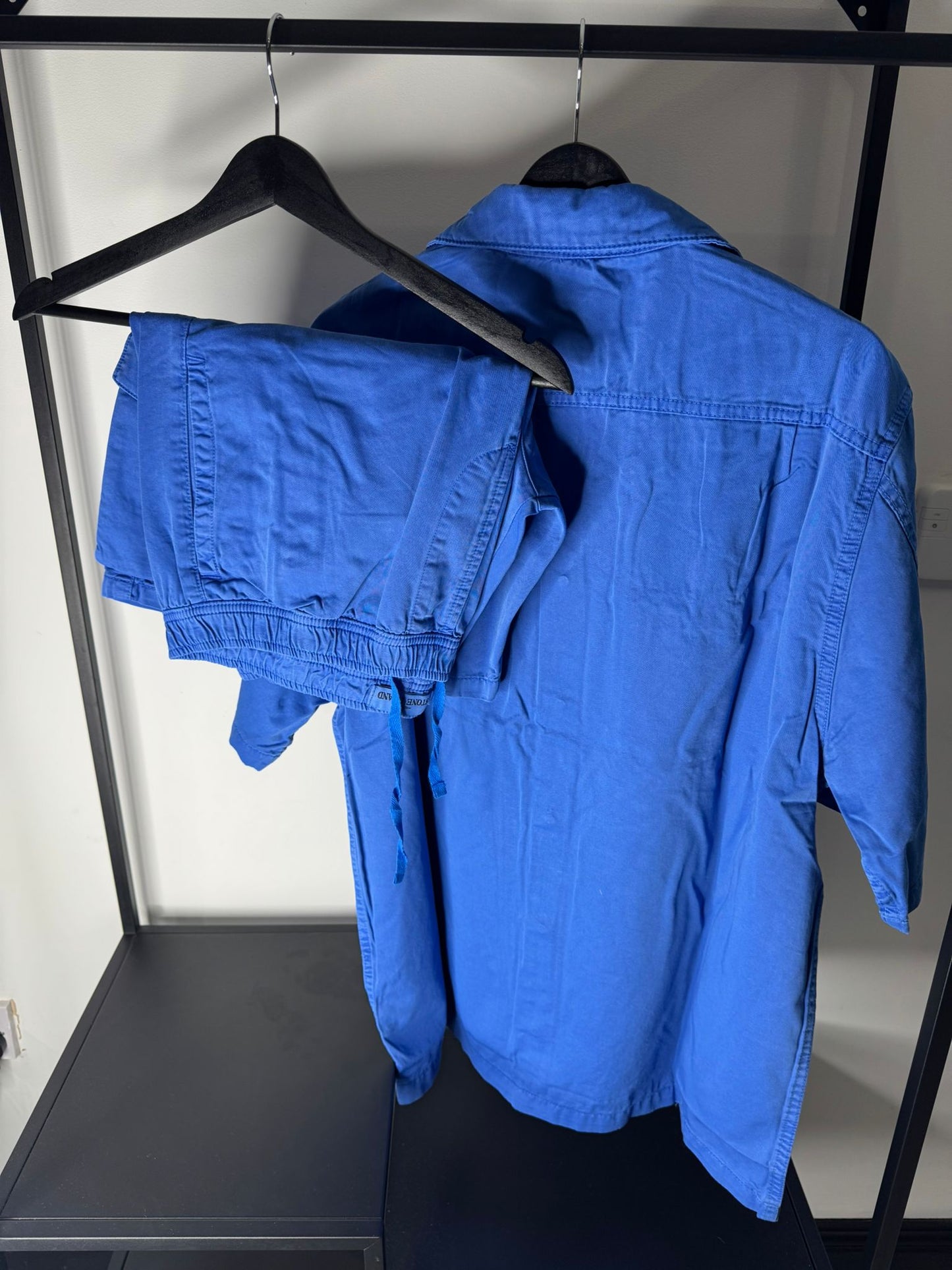 Stone Island Cobalt Blue Short Sleeve Shirt & Shorts Set – Pre-Loved
