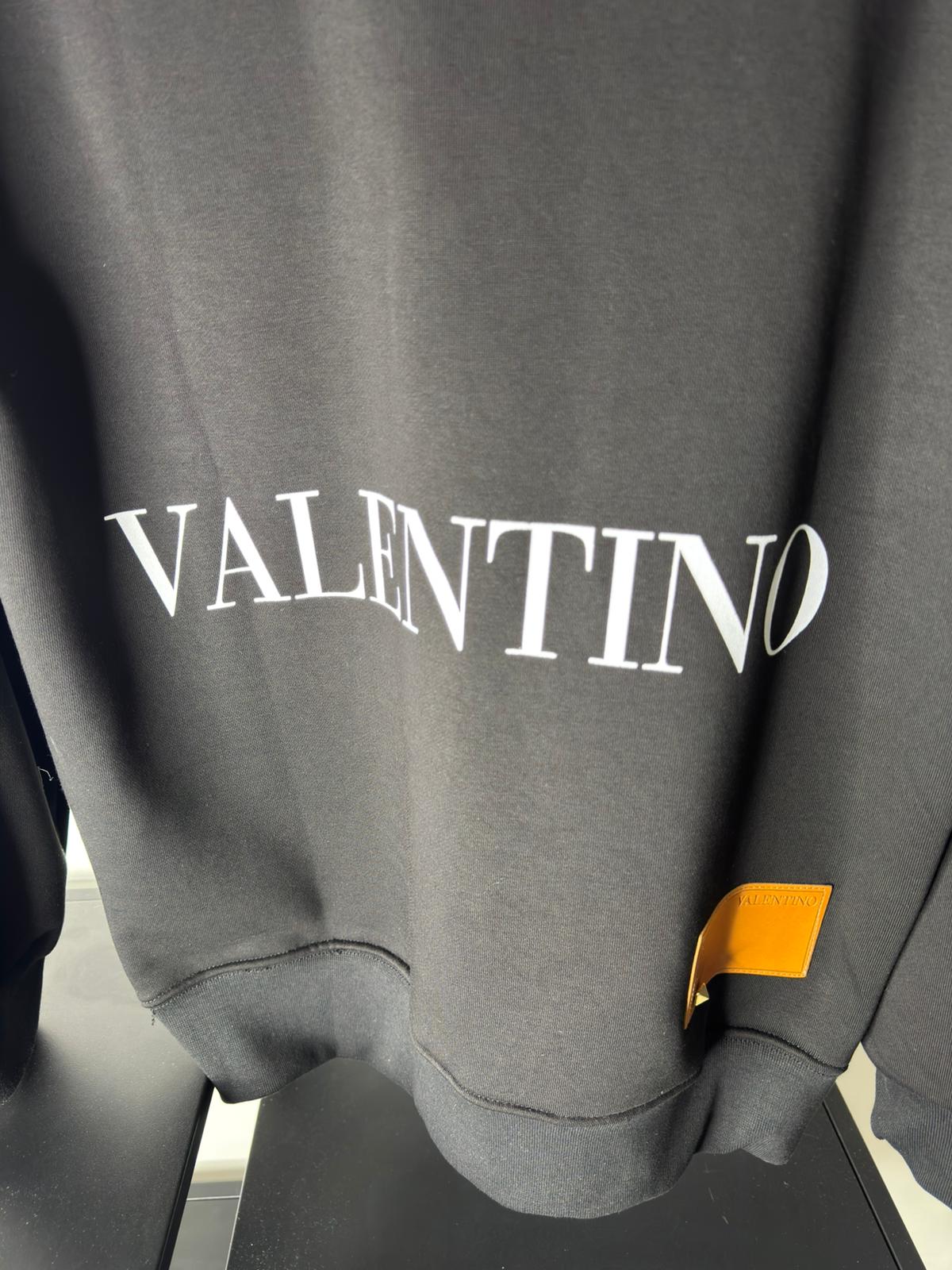 Valentino Logo Sweatshirt – Black (Pre-Loved)