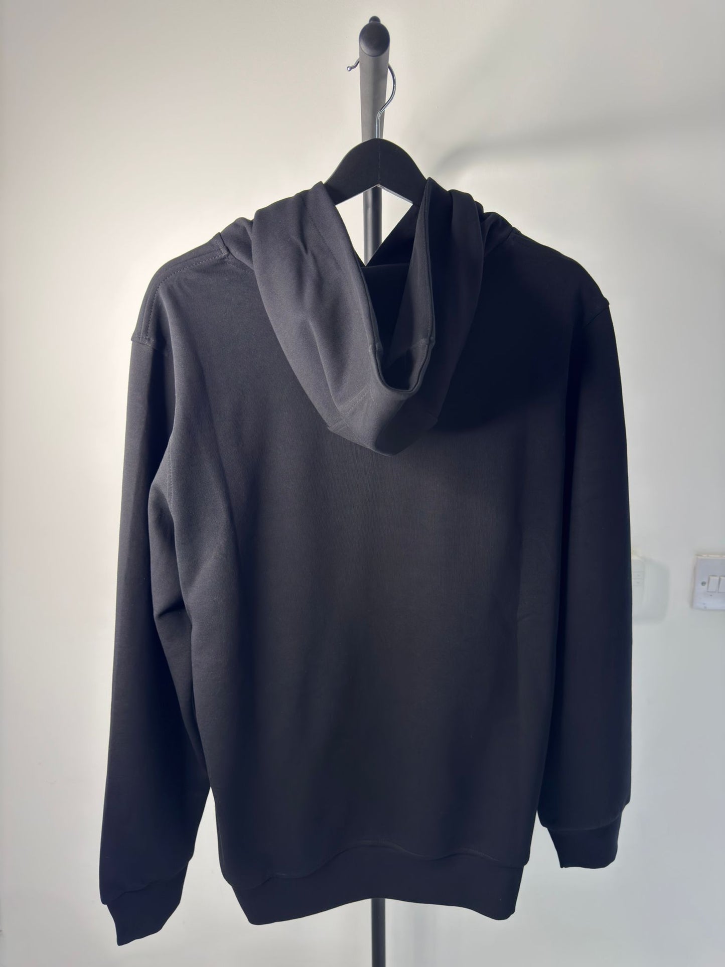 Moncler Logo Patch Hoodie – Black (Pre-Loved)
