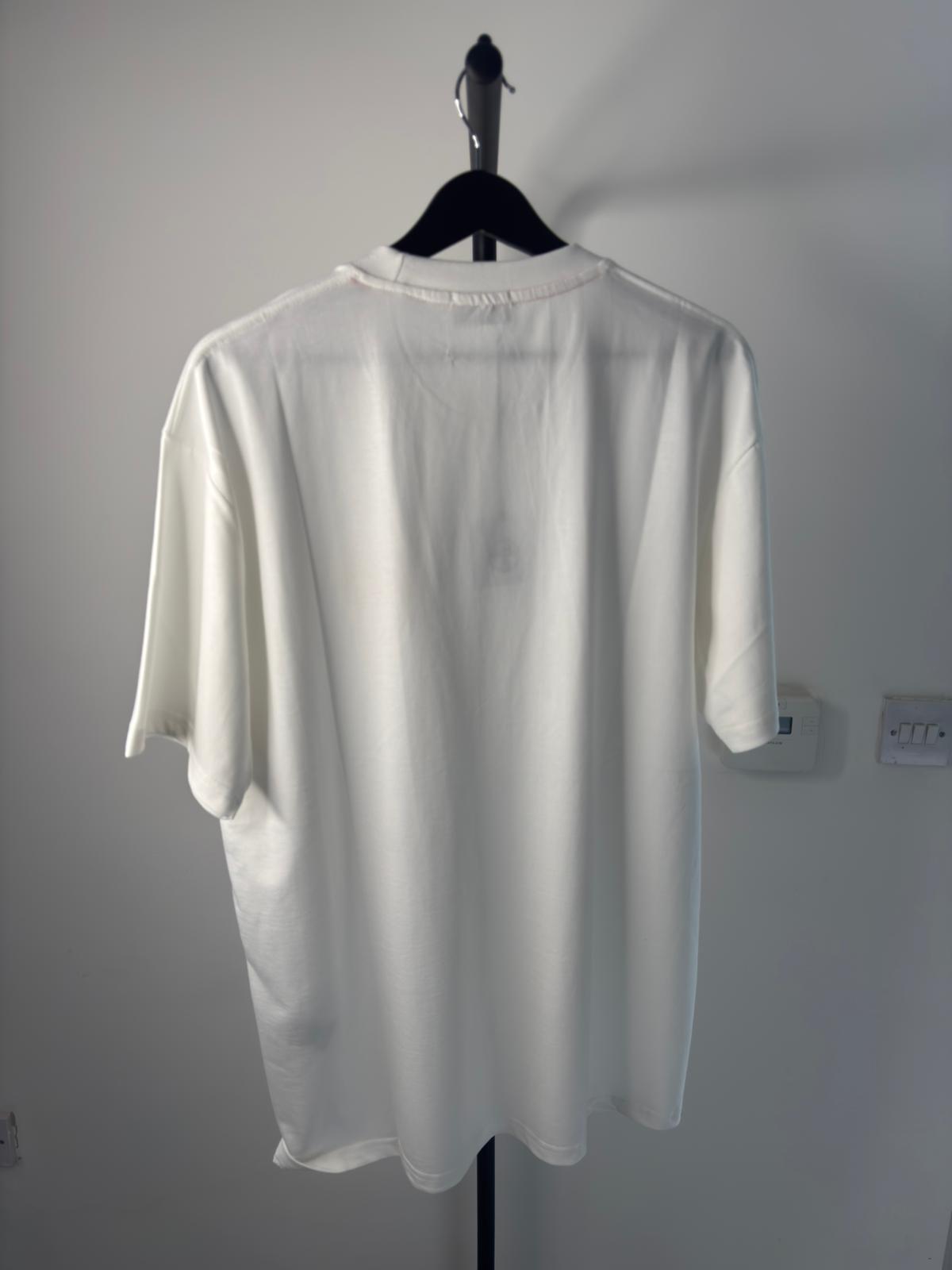 Hermès H Logo Embroidered T-Shirt – White (Pre-Loved)