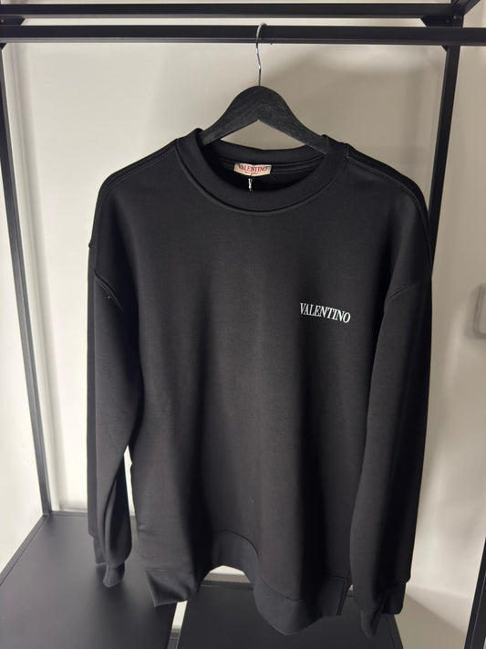 Valentino Logo Sweatshirt – Black (Pre-Loved)