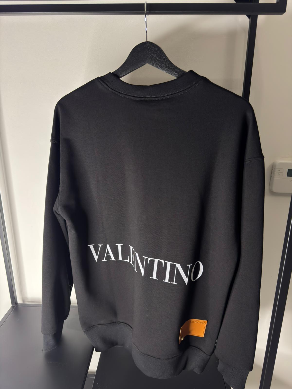 Valentino Logo Sweatshirt – Black (Pre-Loved)